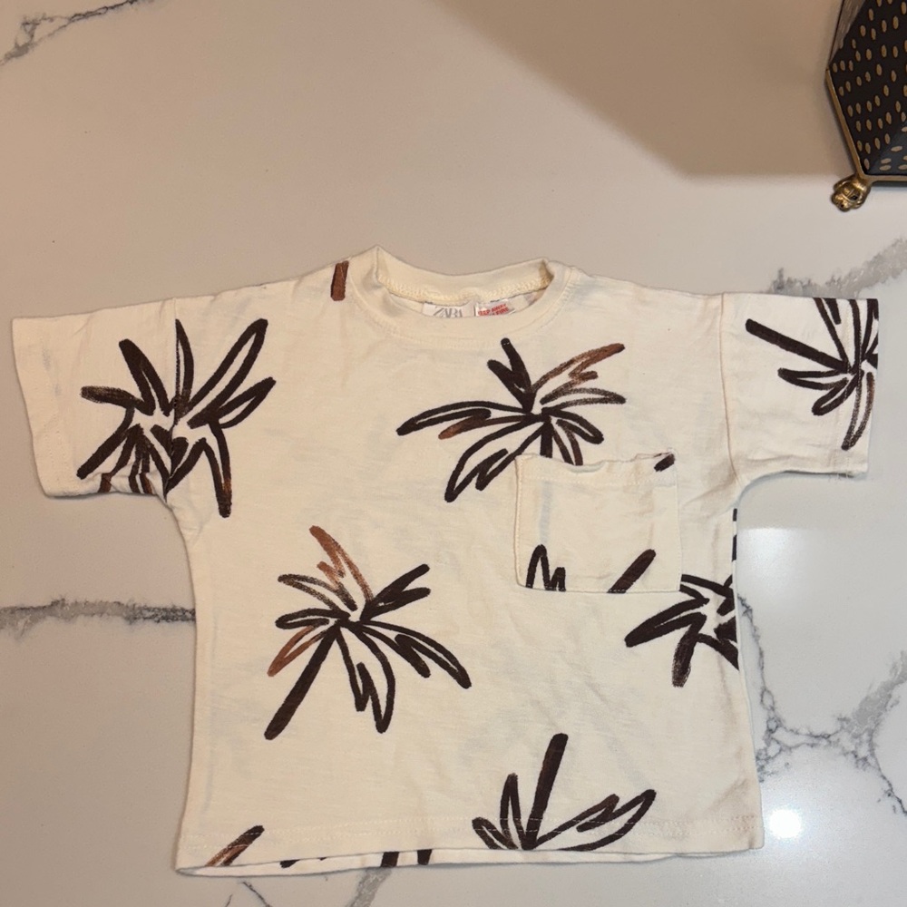 Zara Palm Print Kids Shirt